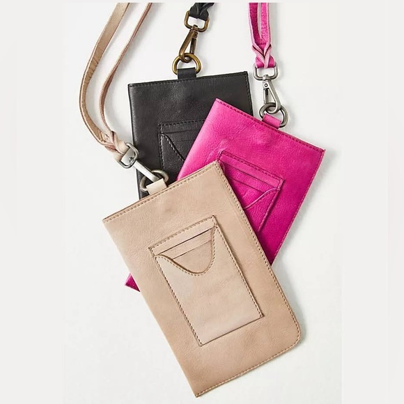 Free People Bright Lights Leather Wallet Pouch crossbody bag - Picture 2 of 12